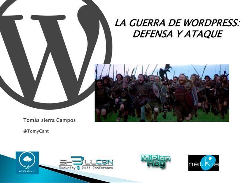 Imagen presentación Parámetros básicos de seguridad en WordPress – WordCamp Cantabria 2015