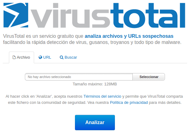 Escanea tu web en busca de malware con Virustotal
